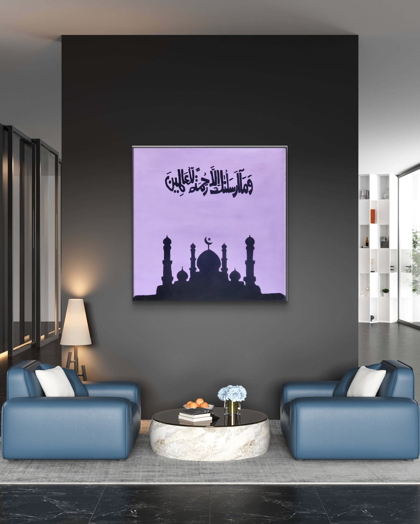 Majestic Masjid – Handmade Islamic Calligraphy Art | A stunning depiction of mosque-inspired calligraphy, blending spirituality and artistry for elegant home decor.